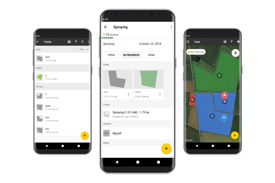 Tractor GPS navigation (Premium subscription) FieldBee