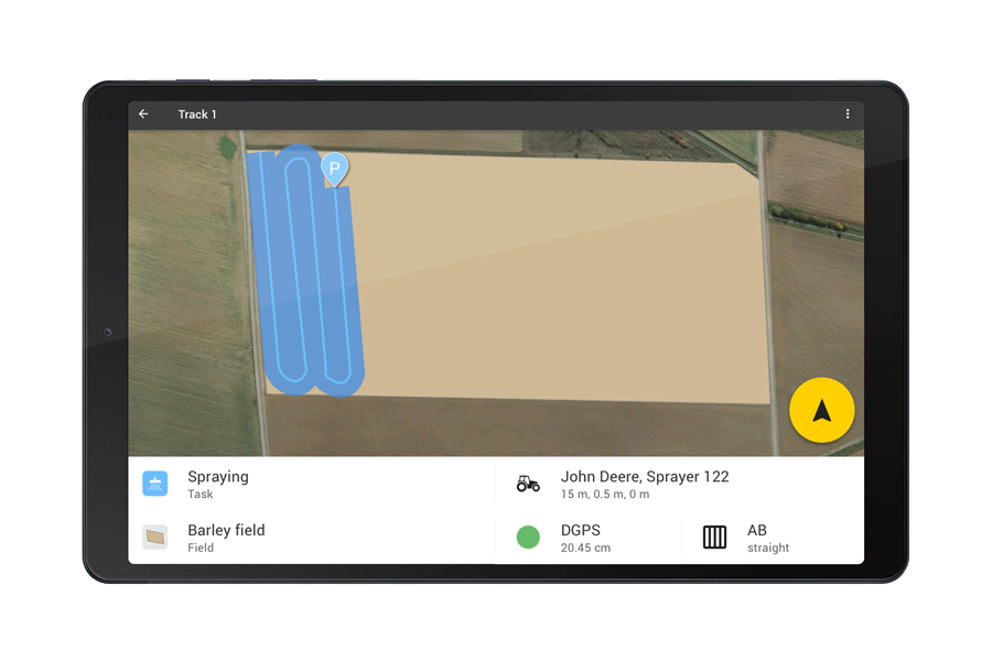 Tractor GPS navigation (Premium subscription) FieldBee