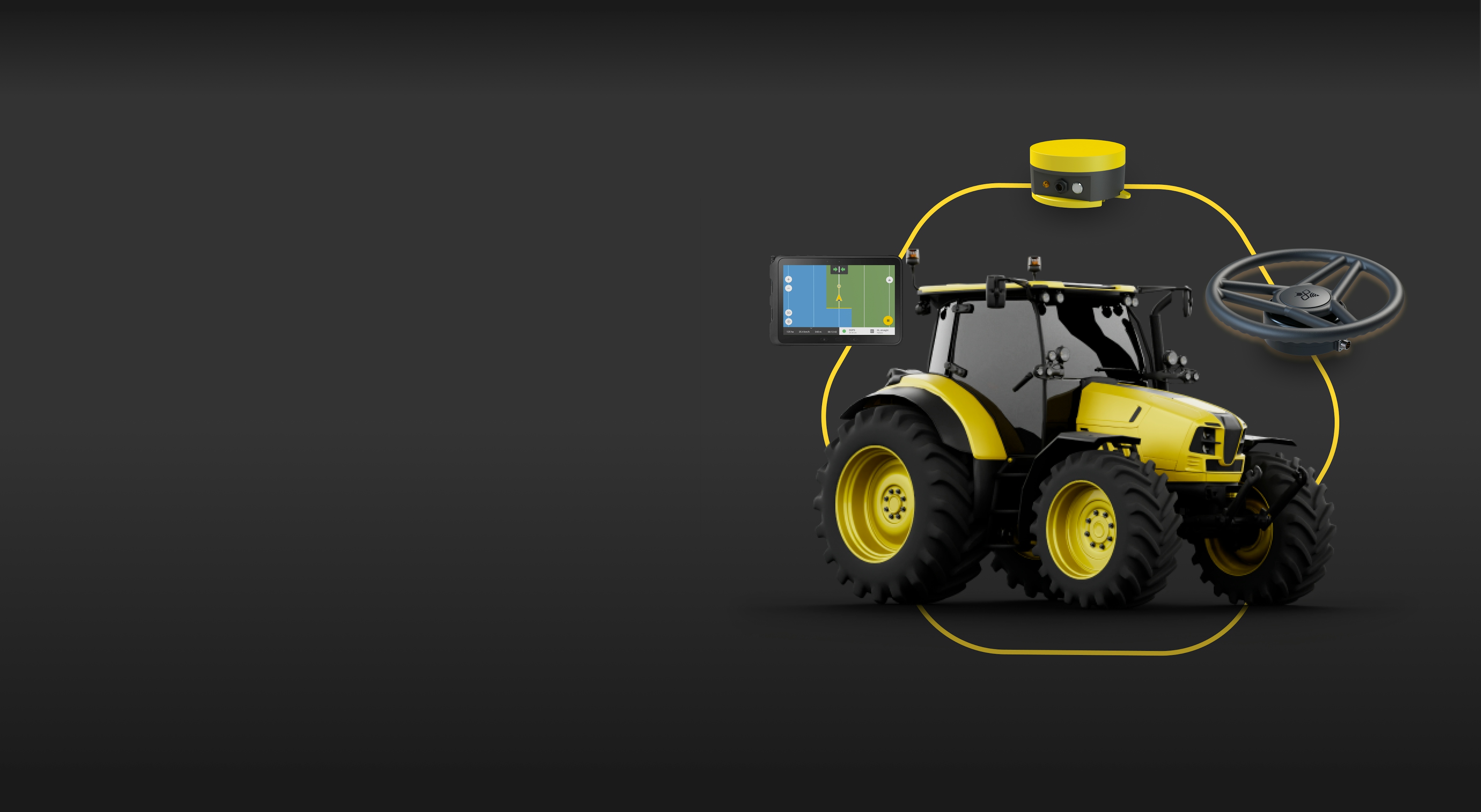 A simple and affordable tractor GPS navigation and autosteering system for your farm