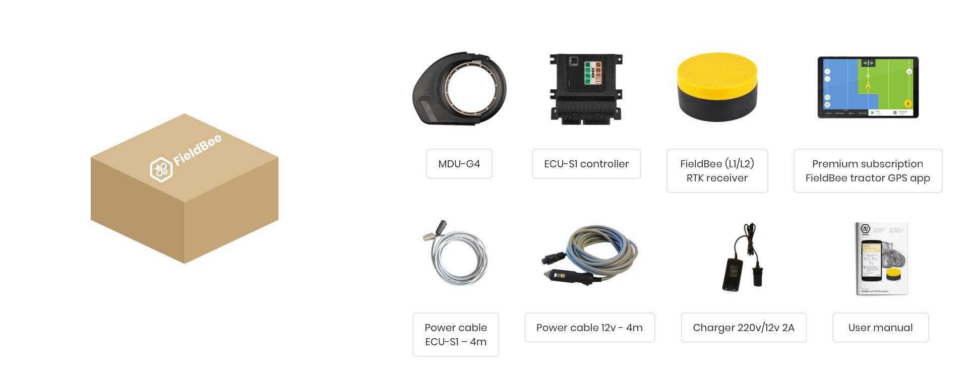 Autosteer System with RTK L2 Receiver FieldBee